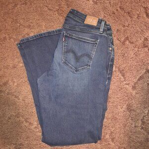 LEVI'S 529 Curvy Bootcut Women's Boyfriend Jeans Plus Size 14